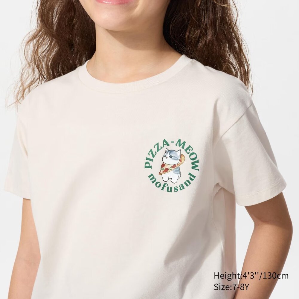 Mofusand Cat Cotton T-Shirt Women Size 13 fit women medium NWT